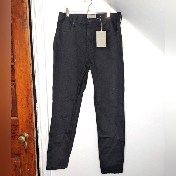 EVERLANE The High Rise Skinny Ankle Jean in Black NEW 30 - Picture 1 of 7